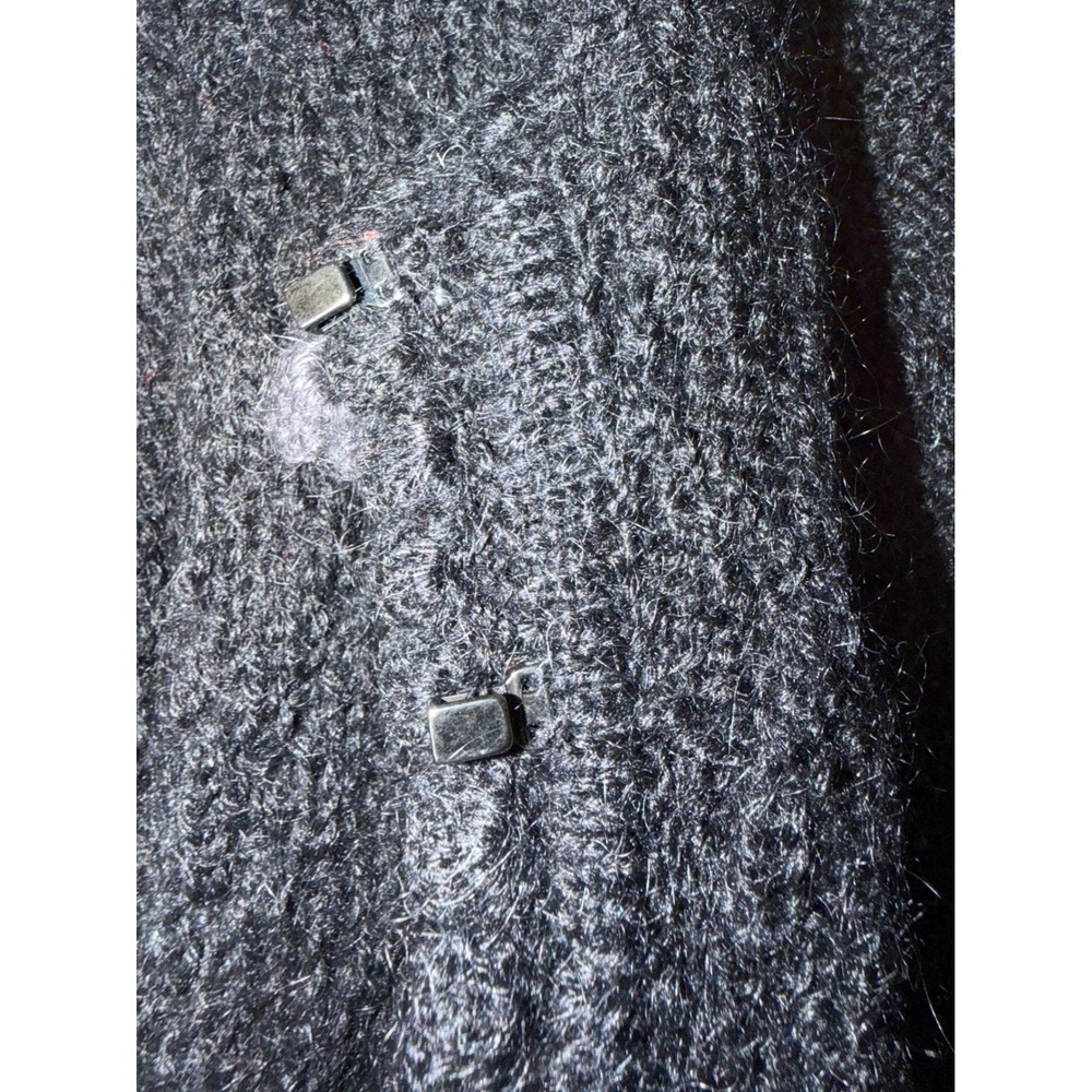 Dale of Norway Cardigan Sweater Vintage Nordic Fair Isle Black Gray Scandinavian - Picture 8 of 8